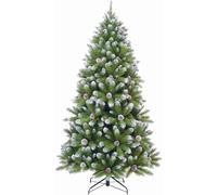 Triumph Tree Arbre de Noël artificiel Empress Spruce - 145x145x260 cm - PVC - Neige, vert