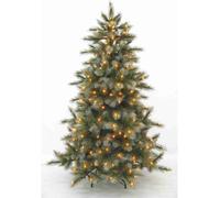 Triumph Tree Arbre de Noël artificiel Wyoming - 127x127x185 cm - PVC / Aiguille dure - Bleu