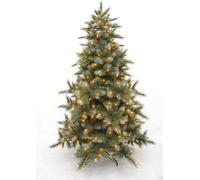 Triumph Tree Arbre de Noël artificiel Wyoming - 183x183x260 cm - PVC / Aiguille dure - Bleu