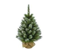 Triumph Tree Sapin de Noël Artificiel en Jute - Christmas Tree H90 x Ø56 cm - Vert givré