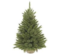 Triumph Tree Sapin de Noël Artificiel en Jute - Christmas Tree H90 x Ø62 cm - enneigé - Frosted Green