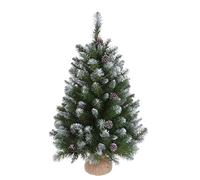 Triumph Tree Sapin de Noël Artificiel en Jute - Christmas Tree H90 x Ø71 cm - enneigé - Frosted Green