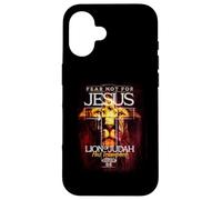 Triumphant Jesus Lion of Judah Revelation 5:5 Faith Artwork Coque pour iPhone 16