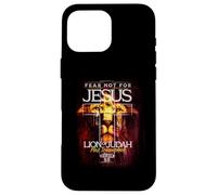 Triumphant Jesus Lion of Judah Revelation 5:5 Faith Artwork Coque pour iPhone 16 Pro Max