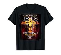 Triumphant Jesus Lion of Judah Revelation 5:5 Faith Artwork T-Shirt