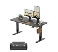 TRIUMPHKEY Bureau Assis Debout 100 x 60 cm, Noir