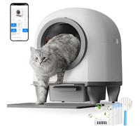 TRIUMPHKEY litière pour chat autonettoyante, litière autonettoyante automatique avec protection multiple, surveillance à distance APP, bac à litière chat XXL avec neutralisation des odeurs et nettoyag
