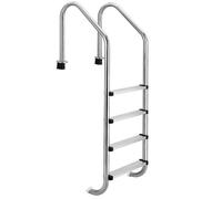 Garvee Sécurité et résistance supérieure - Échelle de piscine enterrée en acier inoxydable 304, antidérapante, mains courantes ergonomiques - Installation facile - Grand capacité 175 kg - 4 marches
