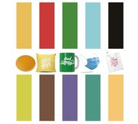 TriUnytion Infusible Ink Papier Sublimation, 10 Pièces Feuille d'encre de Sublimation Pré-Colorées 11,5 x 30,5 cm Papier Transfert Chaud pour DIY T-Shirts, Tasses, Sac, sous Verre (Couleur Unie)