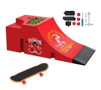 TriUnytion Mini Finger Skate et Rampe Kit, Mini Tech Deck Skate Doigt avec Rampe Skatepark Kit, Cadeau pour Garçons et Filles (C)