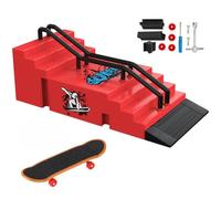TriUnytion Mini Finger Skate et Rampe Kit, Mini Tech Deck Skate Doigt avec Rampe Skatepark Kit, Cadeau pour Garçons et Filles (F)