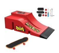 TriUnytion Mini Finger Skate et Rampe Kit, Mini Tech Deck Skate Doigt avec Rampe Skatepark Kit, Cadeau pour Garçons et Filles (A)