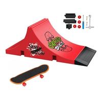 TriUnytion Mini Finger Skate et Rampe Kit, Mini Tech Deck Skate Doigt avec Rampe Skatepark Kit, Cadeau pour Garçons et Filles (E)