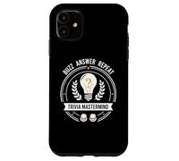 Trivia Mastermind Buzz Answer Repeat Quiz Night Design Coque pour iPhone 11