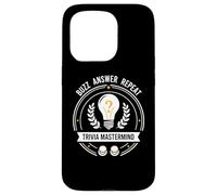 Trivia Mastermind Buzz Answer Repeat Quiz Night Design Coque pour iPhone 15 Pro