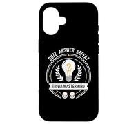 Trivia Mastermind Buzz Answer Repeat Quiz Night Design Coque pour iPhone 16