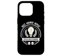 Trivia Mastermind Buzz Answer Repeat Quiz Night Design Coque pour iPhone 16 Pro
