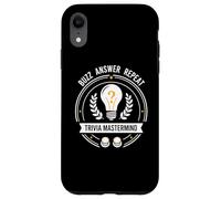 Trivia Mastermind Buzz Answer Repeat Quiz Night Design Coque pour iPhone XR