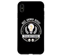 Trivia Mastermind Buzz Answer Repeat Quiz Night Design Coque pour iPhone XS Max