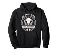 Trivia Mastermind Buzz Answer Repeat Quiz Night Design Sweat à Capuche
