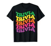 Trivia Night Groovy - Jeu de Quiz rétro T-Shirt