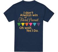 Trivial Pursuit - "Always Win" T-shirt pour homme TV5203 (XL) (Bleu marine)