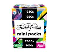 Trivial Pursuit Game Mini Packs Multipack, Fun Trivia Questions for Adults and Teens Ages 16+, Includes 4 Game Packs Featuring 4 Decades