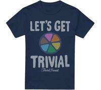 Trivial Pursuit - "Let's Get Trivial" T-shirt pour homme TV5205 (4XL) (Bleu marine)