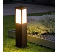 TRIVIDHA Solaire Paysage Chemin Lumière Fer Logement Voie Lumière 3W Luxe LED Borne Luminaire IP65 Étanche Jardin Lampadaire Extérieur Passerelle Lumières pour Pelouse Cour Allée Décoration
