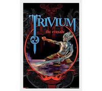 Trivium - Poster - The Crusade + cadre amovible, Shinsuke® Maxi MDF blanc, vitre acrylique