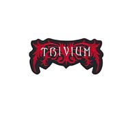 Trivium Silver Red Us Metal Band Écusson Patch en fer brodé sur accessoire