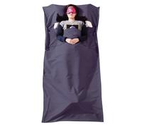 TRIWONDER Draps de Sac de Couchage 1 2 Personnes Doublure de Sac de Couchage pour Camping Hôtel Train Auberges (Violet foncé, M - 120 x 210 cm)