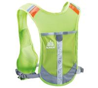 TRIWONDER Gilet de Course Réfléchissant Sac Trail Veste Running Sac à Dos Hydratation Léger pour Homme Femme Marathon Randonnée Vélo (Vert - Gilet Seul)