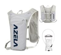 TRIWONDER Gilet Hydratation Sac à Dos Léger pour Homme Femme Marathon Randonnée Course Vélo (A - Gris avec Poche à Eau de 1,5L, Taille Unique)