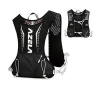 TRIWONDER Gilet Hydratation Sac à Dos Léger pour Homme Femme Marathon Randonnée Course Vélo (B - Noir - Sac Seul, Taille Unique)