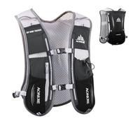 TRIWONDER Gilet Trail 5L Sac à Dos Hydratation Running pour Homme Femme Course à Pied Marathon Randonnée Cyclisme (Noir - Seul Gilet)