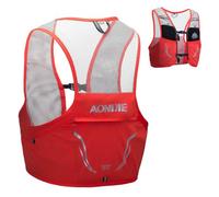 TRIWONDER Gilet Trail Ultra Léger 2,5L Veste Running Sac Hydratation pour Homme Femme Marathon Randonnée (Rouge & Orange, L/XL - 102-115 cm)