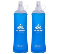 TRIWONDER Gourde Souple Pliable Flasque Running Bouteille d'eau Poche Hydratation Réservoir d'eau Flacon pour Sport Utilisation en Extérieur (450 ml - 2 Pièces)