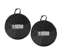 TRIWONDER Housse de Roue Vélo 26" 27,5" 29" Sac de Transport VTT Imperméable Portable pour Bicyclette Vélo Noir (B - Noir - 2 Pièces, 27,5 Pouces)