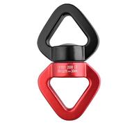 TRIWONDER Pivot de Rotation 30 KN Dispositif Pivotant 360°Descendeur Escalade Connecteur Swing Rotateur pour Sauvetage Yoga Danse Aérienne (Rouge & Noir)