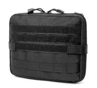 TRIWONDER Pochette Tactique Sacoche Ceinture EDC Multifonctionnelle Poche Molle Militaire pour Randonnée, Voyage, Sport en Plein Air (B - Noir)