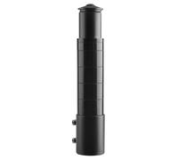 TRIWONDER Rehausse Potence VTT 28,6 mm Potence de Guidon en Alliage d'Aluminium Rallonge Fourche Étendre Extenseur Riser pour Vélo de Route BMX (Noirceur Pur, 185 mm)