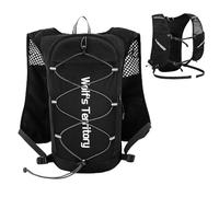 TRIWONDER Sac à Dos Hydratation 5L Gilet de Course à Pied Léger pour Randonnée Marathon Running Vélo Homme Femme (Noir - Seul Sac, Taille Unique)