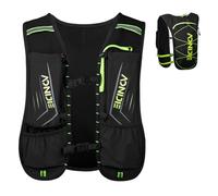 TRIWONDER Sac Hydratation Running Gilet de Course à Pied Sac Trail Sac à Dos Léger pour Homme Femme Marathon Randonnée (Noir, Taille Unique)