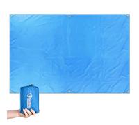 TRIWONDER Tarp Ultra Léger Tapis de Sol Camping Bâche de Tente Anti-Pluie Auvent Imperméable pour Randonnée Pique-Nique Plage (A - Bleu, L - 240 x 220 cm)