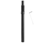 TRIWONDER Tige de Selle 25,4/27,2/28,6/30,4/30,8/30,9/31,6 mm Tube de Selle 350 mm en Alliage d'Aluminium pour Vélo de Route BMX VTT (04 Noir, 25,4 x 350 mm)