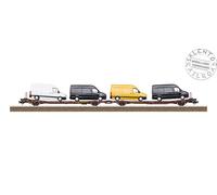TRIX 24428 H0 1:87 Paire De Plate-Forme Laads 800B Twa Avec Cargaison Fourgons