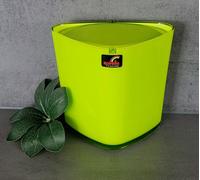 Trix Acryl Kiwi Vert Poubelle de Salle Bain / Seau Table Dreieck-Design +