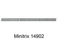 Trix Modellbahnen Voie Minitrix T14902 – Rail droit N 312,6 mm – 10 pièces