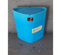 Trix Éco Poubelle Cosmétique Seau De Table Acqua Bleu. Design En Triangle.